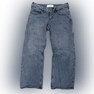 Hollister Low-Rise Baggy Jeans in Grey